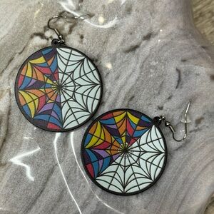 Wednesday Spider Web Earrings - Fandom - NWOT